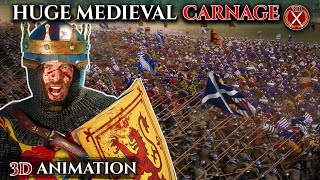 The Battle of Bannockburn Brought to Life in Unique Animation 1314 AD  The Braveheart Sequel [upl. by Antonina]