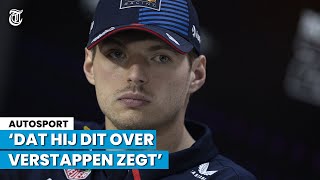 ‘Bespottelijk dat hij dit over Verstappen zegt’ [upl. by Htezil377]