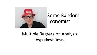 Multiple Regression Analysis Hypothesis Tests [upl. by Ahsekal]