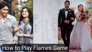 How to Play FLAMES Game in Telugu by Hemanth [upl. by Austreng]