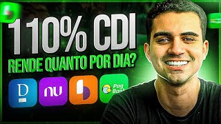 QUANTO RENDE POR DIA MÊS E AO ANO UM CDB 110 DO CDI COMO CALCULAR O CDI IOF E IR NA PRÁTICA [upl. by Jurdi768]