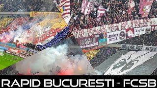 927 Fotbal  BucurestiDerby Rapid  FCSB 40 Spectacol in tribune macel pe teren [upl. by Decca464]