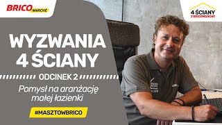 Wyzwania 4 ściany Pomysł na aranżację małej łazienki [upl. by Dygall]