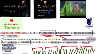 الغازات الإستنشاقية inhalational anesthetics ، الجزء الأول [upl. by Zeba825]