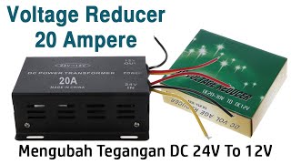 Voltage Reducer DC 24V ke 12V [upl. by Hsirrehc]