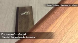 Carta para restaurante de madera  Madeira [upl. by Nonie]