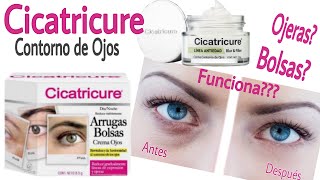 CREMA CICATRICURE CONTORNO DE OJOS  GEL PARA ELIMINAR OJERAS Y BOLSAS  FUNCIONA [upl. by Durrell]