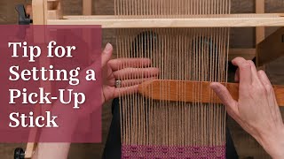 How to Easily Place PickUp Sticks on a RigidHeddle Loom [upl. by How895]