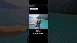 Spiez spiez lakethun lagothun Suiza switzerland sup paddleboarding paddleboardadventure [upl. by Derek235]