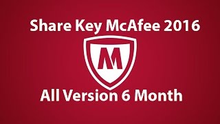 Share Key McAfee 2016 and Installation On Windows [upl. by Ijnek]