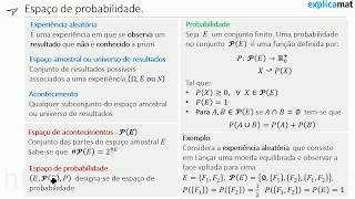 Probabilidade  Introdução  Conceitos elementares e Linguagem [upl. by Aimek]