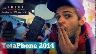 Почти обзор YotaPhone 2 нового поколения MWC 2014 [upl. by Lemal65]