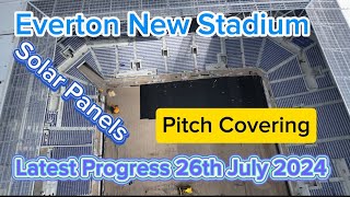 Everton FC New Stadium at Bramley Moore Dock Update 26072024 [upl. by Anotyad]