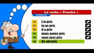 La conjugaison du verbe Prendre  Indicatif Passé composé [upl. by Siri837]