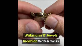 Wakmann 17 Jewels Incabloc Watch Swiss Shorts Video [upl. by Boynton]