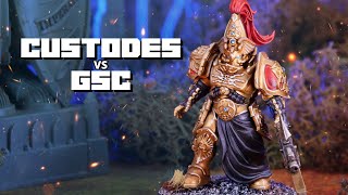 NEW ADEPTUS CUSTODES Codex vs Genestealer Cults  A 10th Edition Warhammer 40k Battle Report [upl. by Nolyk]