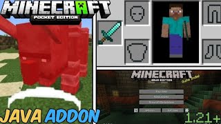 JAVA Addon For Minecraft PE 121  Offhand Java Combat Java UI  PS Gamer RTX [upl. by Airetahs]