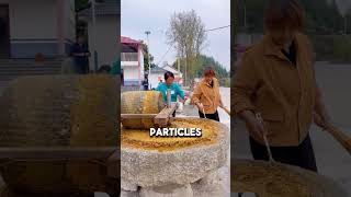 Traditional Pepper Grinding with a Stone Mill [upl. by Afinom49]