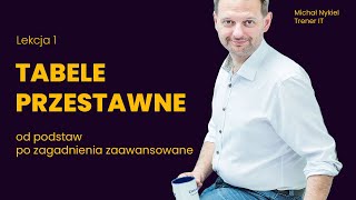 Tabele Przestawne  Lekcja 1  Informacje podstawowe  Michał Nykiel Trener IT [upl. by Derriey]