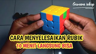 CARA MAIN RUBIK 3X3 UNTUK PEMULA  KHUSUS PEMULA [upl. by Htebsle554]