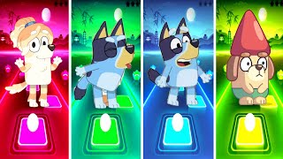 Bluey Bingo X Bluey Bingo Coffin Dance  Tiles Hop EDM Rush [upl. by Aisekal316]