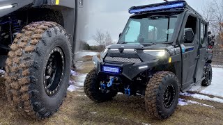 2023 Polaris Ranger 1000XP Tusk Beadlock Rims Interco Sniper 920 Tires [upl. by Boothe29]