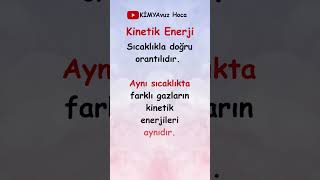 Kinetik enerji gazlar tekrar özet kimya TYT TYTkimya yks hapbilgi kodlama [upl. by Neff506]