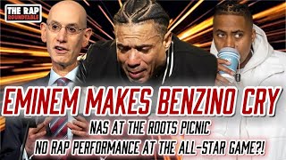 Benzino Drink Champs Reaction  Eminem Makes Benzino Cry  Nas A Headliner For Roots Picnic  QampA [upl. by Ahsats]