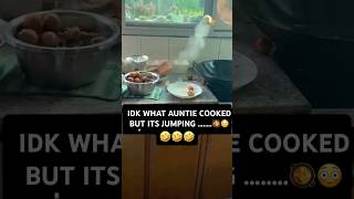 IDK WHAT AUNTIE COOKED BUT ITS JUMPING 🥘😳 [upl. by Hayley]