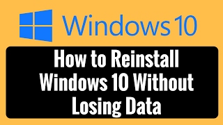 How to Reinstall Windows 10 Without Losing Data [upl. by Annas]