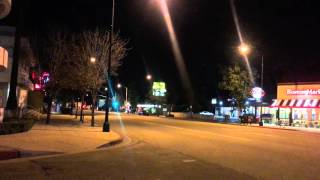 Walking at Night in Burbank California Feb 07 2016 [upl. by Needan]