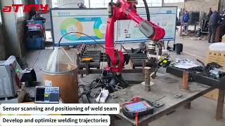 ATINY Laser Seam Tracking System with Borunte Robot for Automated Welding of Ship Components [upl. by Eibo]