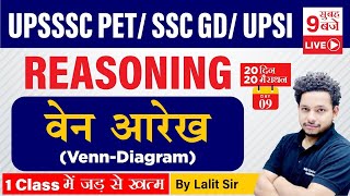 900 AM  SSC GD UPSI 2021  UPSSSC PET Reasoning By Lalit Deshwal  VennDiagram  Rahul deshwal [upl. by Fredric]