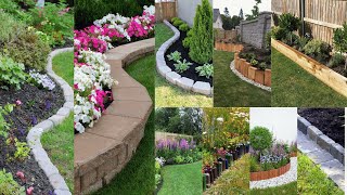 The Best Garden Landscape Edging Ideas  Lawn Edging Ideas [upl. by Refinnaej]