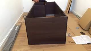 How to assemble IKEA TRYSIL Dark Wardrobe [upl. by Egwan486]