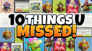 10 Things YOU MISSED in the Clash of Clans Winter Update 2023 [upl. by Stranger]