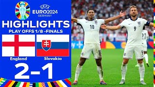 England vs Slovakia 21  All Goals amp Extended Highlights  UEFA Euro Cup 2024 [upl. by Aitenev]