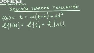 Segundo teorema de traslación transformada de Laplace [upl. by Namwob]