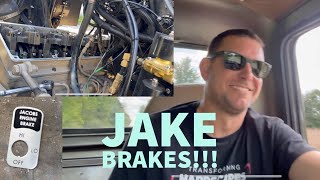 Jake Brake install on my Cummins L10 powered Ford L9000 [upl. by Meehahs116]