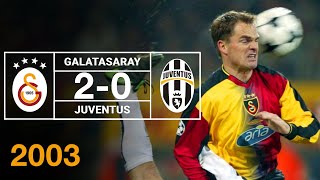 Nostalji Maçlar  Galatasaray 2  0 Juventus  02122003 [upl. by Nnylarej397]