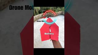 Experiment Testing a Paper Plane with Drone Motorshorts plane diy trending [upl. by Hamlet]