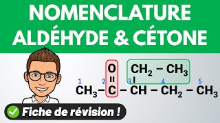 Nomenclature des ALDÉHYDES et des CÉTONES ✅ Chimie organique [upl. by Roselani593]