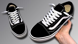 HOW TO LACE VANS OLD SKOOLS BEST WAY [upl. by Rube]