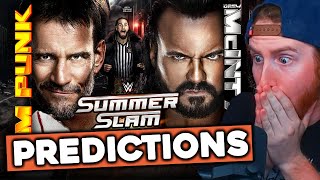 WWE SUMMERSLAM 2024 OFFICIAL PREDICTIONS [upl. by Gord]