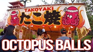 Japanese Street Food Takoyaki 🐙 OCTOPUS BALLS 🐙 たこ焼き [upl. by Rani518]