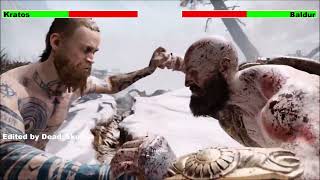 Kratos vs Baldur First Fight with healthbars [upl. by Luigi]