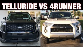 2020 Kia Telluride vs Toyota 4Runner TRD [upl. by Yortal]