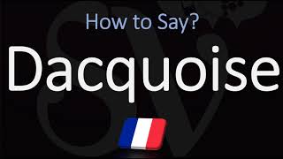 How to Pronounce Dacquoise Cake CORRECTLY [upl. by Busby]