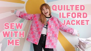 Quilted Ilford Jacket Sewing Vlog  Paige Joanna [upl. by Erodasi]