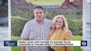 Family who lost father to suicide encourages checking in having direct conversations [upl. by Jelks864]